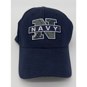 Navy US Naval Academy Hat Mens OSFM‎ Ball Cap Logo Military Americana Patriot